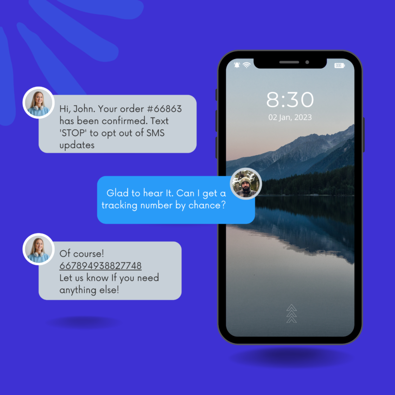 Blue and White Modern Message Conversation Instagram Post (1)