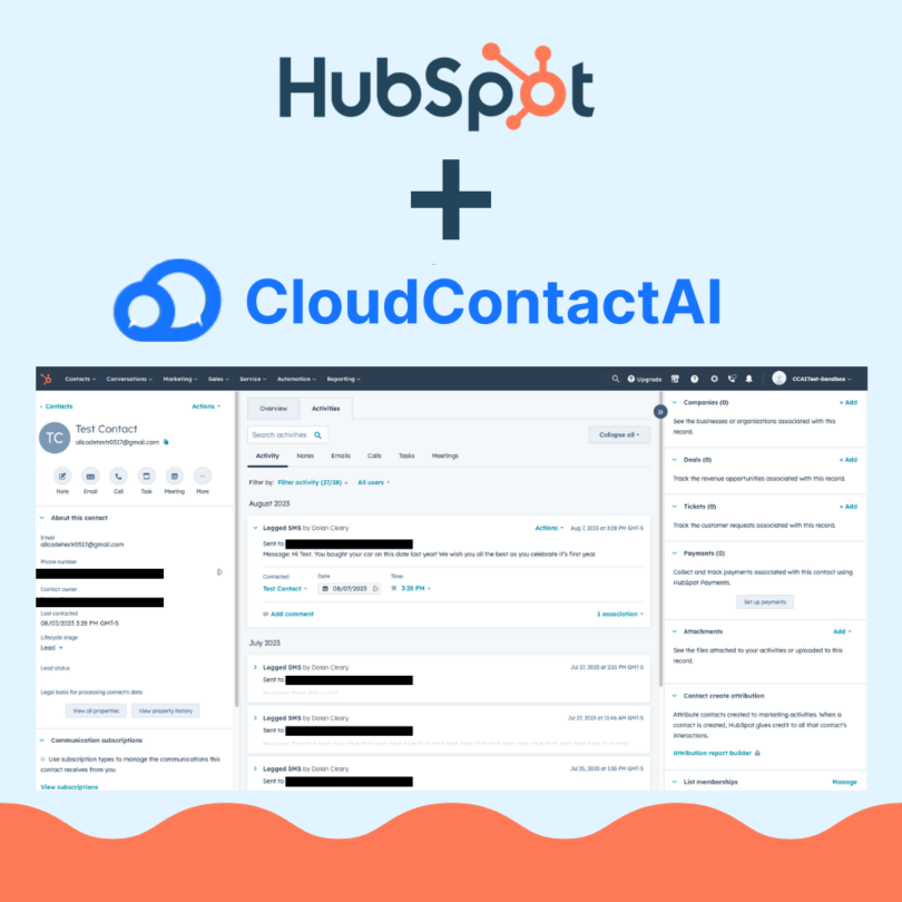 Fusion of communication and CRM